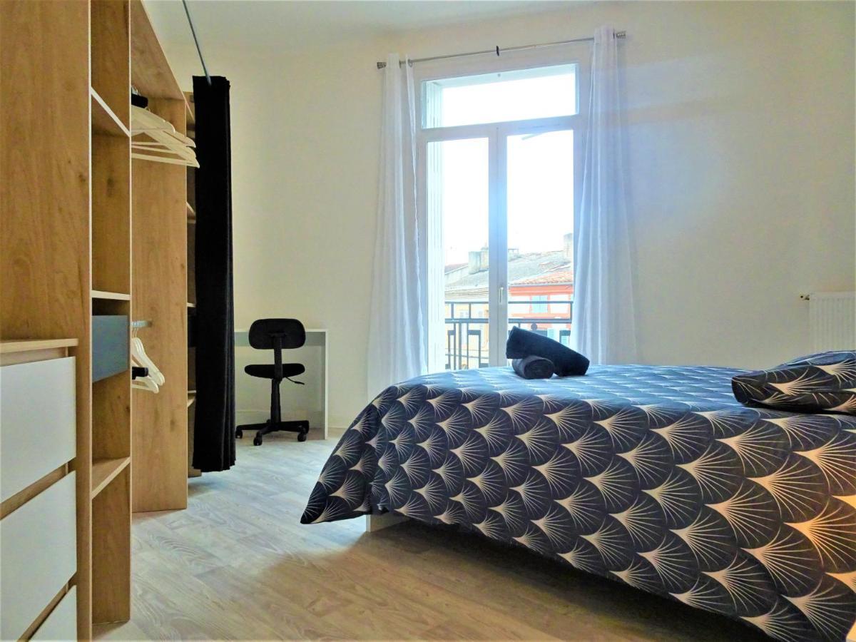 Chambre Privee Et Spacieuse Au Sein D'Un Logement Partage - Central, Quartier Villebourbon - 3 Chambres Doubles - 2 Balcons - Places De Stationnements Gratuites - 5 Min A Pied Gare Et Hypercentre Montauban Esterno foto