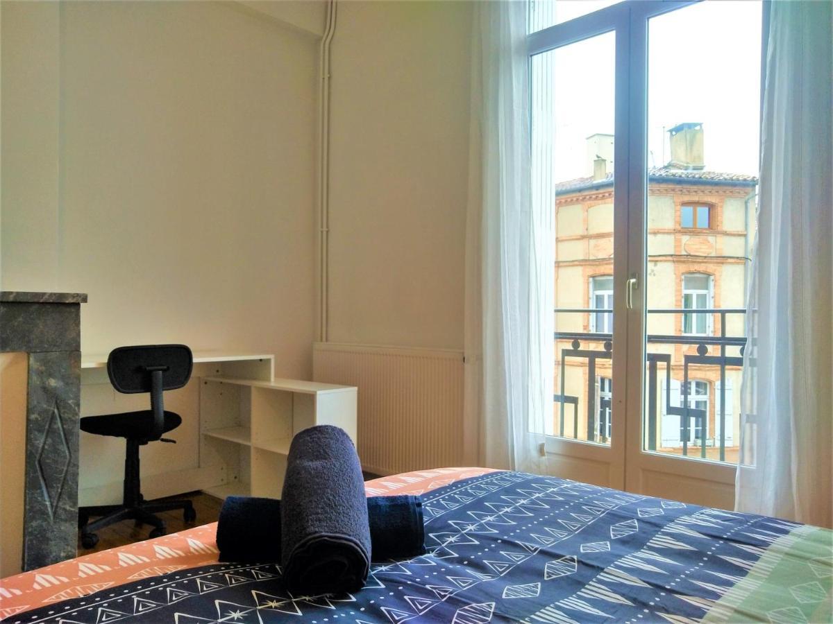 Chambre Privee Et Spacieuse Au Sein D'Un Logement Partage - Central, Quartier Villebourbon - 3 Chambres Doubles - 2 Balcons - Places De Stationnements Gratuites - 5 Min A Pied Gare Et Hypercentre Montauban Esterno foto
